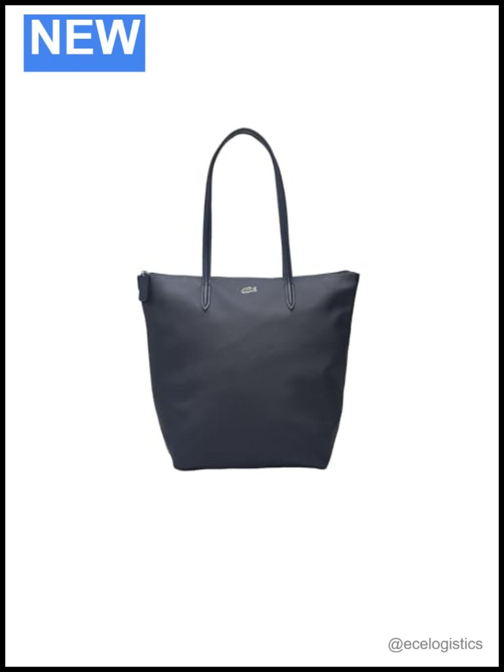 Lacoste Recycled PVC Vertical Tote Shoulder Bag Laptop